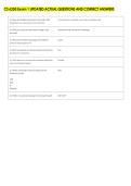 CS 6250 Exam 1 UPDATED ACTUAL QUESTIONS AND CORRECT ANSWERS 