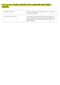 First Day Exam SkyWest UPDATED ACTUAL QUESTIONS AND CORRECT &NewLine;ANSWERS 