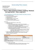 Summary Policy Analysis &vert; KU Leuven &vert; 2025&sol;2026&vert;M&period;Brans