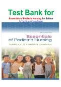 Test Bank for Essentials of Pediatric Nursing 5th Edition by Terri Kyle and Susan Carman isbn-9781975236144