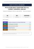 PFCCS EXAM Actual Exam 2026&sol;2027 &ndash; Complete Exam‑Style Questions &vert; 100&percnt; Verified &ndash; Pass Guaranteed &ndash; A&plus; Graded&NewLine;&NewLine;