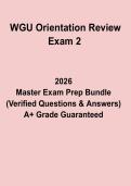 WGU Orientation Review Exam 2 &ndash; Complete Student Success & University Orientation Practice Guide &lpar;2026 Updated&rpar;