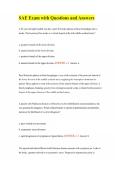 SAE Exam with Questions and Answers
