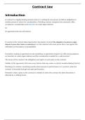 A-Level OCR Law&colon; Law of Contract Full Notes