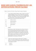 Katzung & Trevor's Basic and Clinical Pharmacology 14th Ed Nursing Test Bank&colon;  Q&A for NCLEX 2026&period;