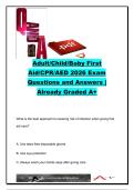 Adult&sol;Child&sol;Baby First Aid&sol;CPR&sol;AED &ndash; 500&plus; CPR&comma; AED&comma; Choking&comma; Stroke&comma; Shock&comma; Bleeding Control & Emergency Response Questions and Answers &vert; 2026 American Red Cross
