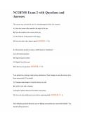 NCOEMS Exam 2 with Questions and Answers