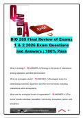 BIO 209 Final Review &lpar;Exams 1 & 2&rpar; &ndash; 120&plus; Ecology&comma; Population Ecology&comma; Natural Selection&comma; Biomes&comma; Species Interactions & Community Ecology Questions and Answers &vert; 2026