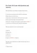 Pro Tools 110 Exam with Questions and Answers