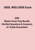 D658 WGU Exam &ndash; Complete Objective Assessment Study Guide & Practice Questions &lpar;2026 Updated&rpar;