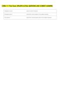 CHEM 111 Final Exam UPDATED ACTUAL QUESTIONS AND CORRECT ANSWERS
