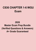 C836 Chapters 1&ndash;6 WGU Exam &ndash; Complete Organizational Behavior Study Guide & Practice Questions &lpar;2026 Updated&rpar;