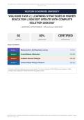 WGU D389 Task 2 Learning Strategies in Higher Education Actual Exam 2026&sol;2027 &vert; Complete Exam-Style Questions &vert; 100&percnt; Verified &ndash; Pass Guaranteed &ndash; A&plus; Graded&NewLine;&NewLine;