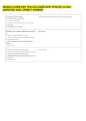 DEALER LICENSE DMV PRACTICE QUESTIONS UPDATED ACTUAL &NewLine;QUESTIONS AND CORRECT ANSWERS 