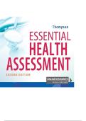 TEST BANK FOR Essential Health Assessment Second Edition by Janice Thompson ISBN&colon; 978-1719642323 COMPLETE GUIDE ALL CHAPTERS COVERED 100&percnt; VERIFIED A&plus; GRADE ASSURED&excl;&excl;&excl;&excl;NEW LATEST UPDATE&excl;&excl;&excl;&excl;GUARANTEED PASS&excl;&excl;&excl;&excl;