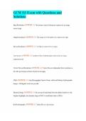 GCM 111 Exam with Questions and Solutions