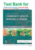 Test Bank for Stanhope and Lancaster's Community Health Nursing in Canada 4th Edition by Sandra A&period; MacDonald isbn-9780443115318