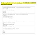 Pre-Licensing Used Vehicle Dealer Examination UPDATED ACTUAL QUESTIONS &NewLine;AND CORRECT ANSWERS