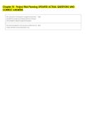 Chapter 10 - Project Risk Planning UPDATED ACTUAL QUESTIONS AND &NewLine;CORRECT ANSWERS