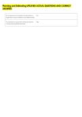 Planning and Estimating UPDATED ACTUAL QUESTIONS AND CORRECT &NewLine;ANSWERS 