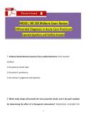 NR569 Midterm  Exam differential diagonis  actual care  practuim expected with questions and answers