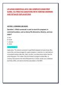 LPI LINUX ESSENTIALS &lpar;010-160&rpar; COMPLETE EXAM PREP GUIDE&colon; 125 PRACTICE QUESTIONS WITH VERIFIED ANSWERS AND DETAILED EXPLANATIONS 2026&sol;2027