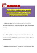 NR 569 Final Exam differential diagonis  actual care  practuim expected with questions and answers