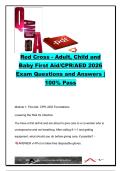 ADULT AND PEDIATRIC FIRST AID CPR AED EXAM COMPLETE PACKAGE DEAL