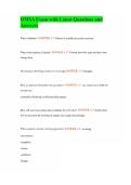 OMSA Exam with Latest Questions and Answers