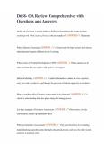 D658- OA Review Comprehensive with Questions and Answers