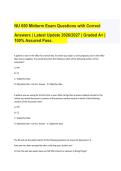 NU 650 Midterm Exam Questions with Correct&NewLine;Answers &vert; Latest Update 2026&sol;2027 &vert; Graded A&plus; &vert;&NewLine;100&percnt; Assured Pass&period;