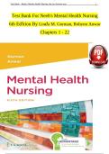 Test Bank Neeb&rsquo;s Mental Health Nursing 6th Edition by Linda M Gorman Robynn Anwar ISBN 9780135221976 A&plus;&NewLine;