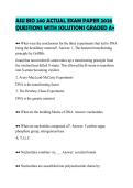 ASU BIO 182 EXAM 2 ACTUAL EXAM&NewLine;SCRIPT 2026 QUESTIONS WITH&NewLine;SOLUTIONS GRADED A&plus;