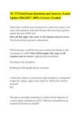 NU 372 Final Exam Questions and Answers &vert; Latest&NewLine;Update 2026&sol;2027 &vert; 100&percnt; Correct &vert; Graded&period;