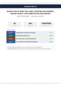 Shadow Health HEENT Tina Jones Actual Exam 2026&sol;2027 &ndash; 100&percnt; Verified &vert; Detailed Rationales &ndash; Pass Guaranteed &ndash; A&plus; Graded