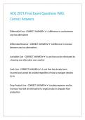 ACG 2071 Final Exam Questions With Correct Answers