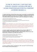NU 180 Exam 3 &ndash; Advanced Nursing & Healthcare II&colon; Pharmacokinetics&comma; Critical Care&comma; and Evidence-Based Management &lpar;2025&ndash;2026 Update