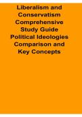 Liberalism and Conservatism Comprehensive Study Guide Political Ideologies Comparison and Key 2025&sol; 2026