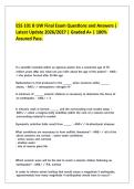 ESS 101 B UW Final Exam Questions and Answers &vert;&NewLine;Latest Update 2026&sol;2027 &vert; Graded A&plus; &vert; 100&percnt;&NewLine;Assured Pass&period;