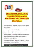ANCC PMHNP Certification Exam &lpar;2026&rpar; &ndash; 100&plus; Practice Questions & Answers &vert; Psychopharmacology&comma; Neurotransmitters&comma; Psychotherapy&comma; Research Methods & DSM-5 Board Review &vert; Psychiatric-Mental Health Nurse Practitioner Certification