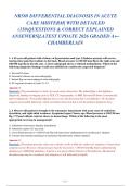 NR569 Differential Diagnosis in Acute Care&colon; Midterm Exam with Detailed Rationales &lpar;150 Questions&rpar;
