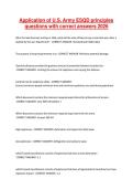 Application of U&period;S&period; Army ESQD principles questions with correct answers 2026