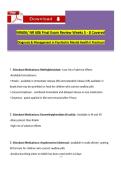 NR606 final wek 5-8 Exam diagonisis and management in physchical mental health  II practium  expected answers and questions