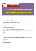 NR606 Midterm Exam wek 1-4 Exam diagonisis and management in physchical mental health  II practium  expected answers and questions