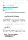 TEST BANK FOR Buttaro&colon; Primary Care&colon; A Collaborative Practice&sol; Interprofessional Collaborative Practice 6TH EDITION