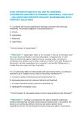 D236 PATHOPHYSIOLOGY OA AND PA WESTERN GOVERNORS UNIVERSITY NURSING PROGRAMS&comma; 2026&sol;2027 &ndash; 100-QUESTION PATHOPHYSIOLOGY EXAMINATION WITH VERIFIED SOLUTIONS