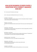 AQA A LEVEL BUSINESS