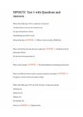 MPOETC Test 1 with Questions and Answers