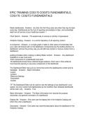 EPIC TRAINING COG170 COGITO FUNDAMENTALS&comma; COG170 COGITO FUNDAMENTALS