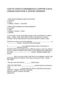 COG170 COGITO FUNDAMENTALS CHAPTER 4 DATA LINEAGE QUESTIONS & VERIFIED ANSWERS